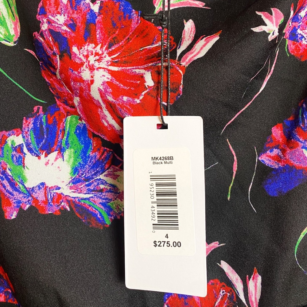 NWT One33 Social Floral One Shoulder Dress Size 4 - Picture 2 of 5